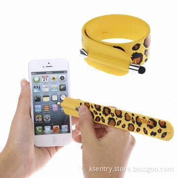 Capacitive Promotional Wrist Touchscreen Stylus/Touch Pen for iPhone 5/iPhone 4/4S/iPad